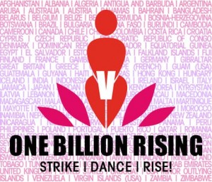 Dilisha Patel supporting One Billion Rising campaign against violence on women